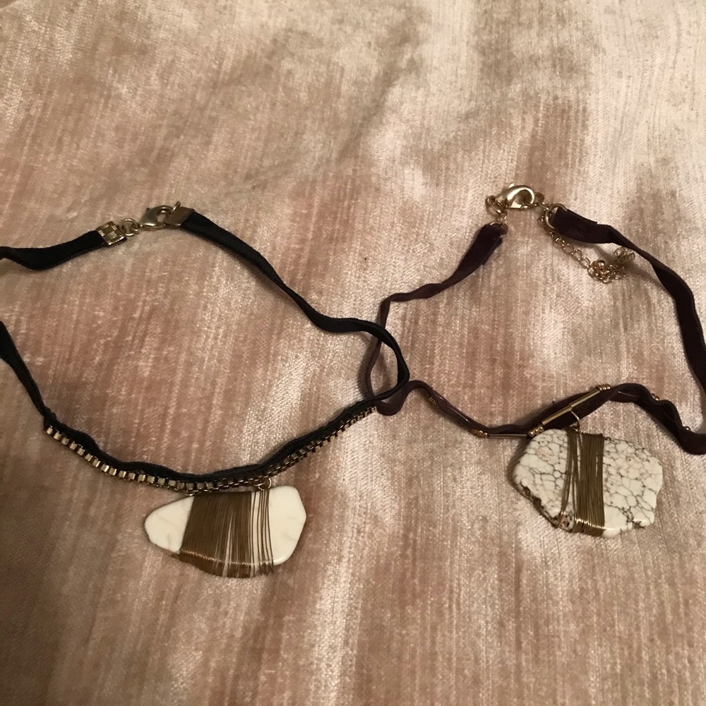 Like new! Set of 2 chokers